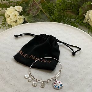 Alex and Ani 2018 Winter Olympics USA Snowflake Bangle